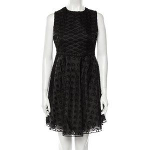 NWT Giamba Black Hearts & Lips Printed Mini Dress
